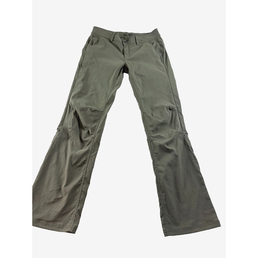 prAna Women's Hiking Pants Size 8 Olive Green Stretch Outdoor Trail Pants